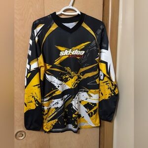 Youth Ski-Doo Black and Yellow Graphic Jersey